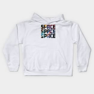 Space Space Space Kids Hoodie